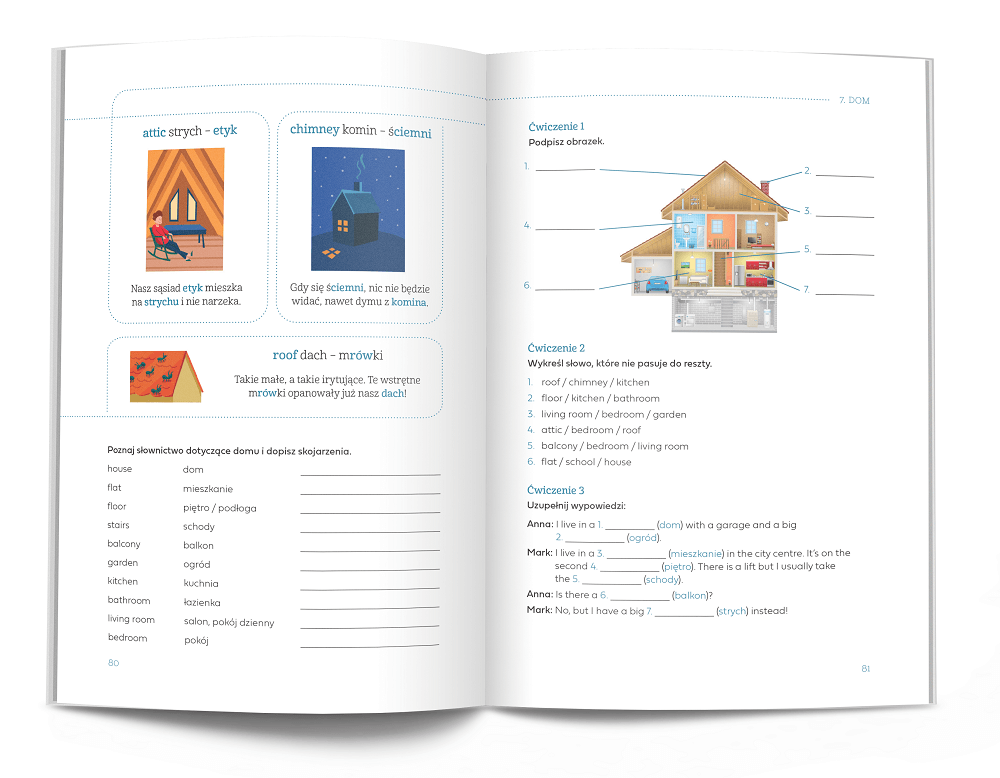 Angielski. Skojarz i zapamiętaj - książka do angielskiego i słownik w obrazkach